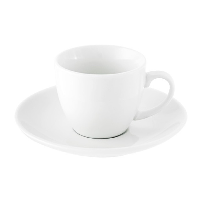 Tasse à café personnalisée avec le logo couleur blanc