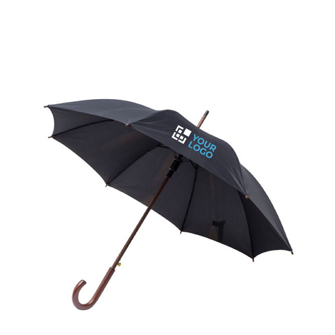 Parapluie Recyclé Essence Ø105 couleur noir avec zone d'impression