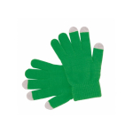 Gants tactiles pour portable couleur vert 7