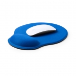 Tapis de souris avec repose-poignet couleur bleu cinquième vue