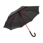 Parapluie résistant avec manche en couleur couleur rouge 1