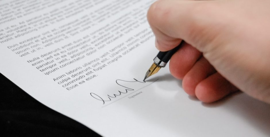 Signature avec un stylo personnalisable