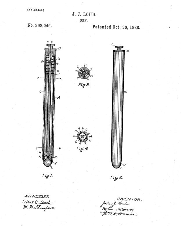 Premier modèle de stylo