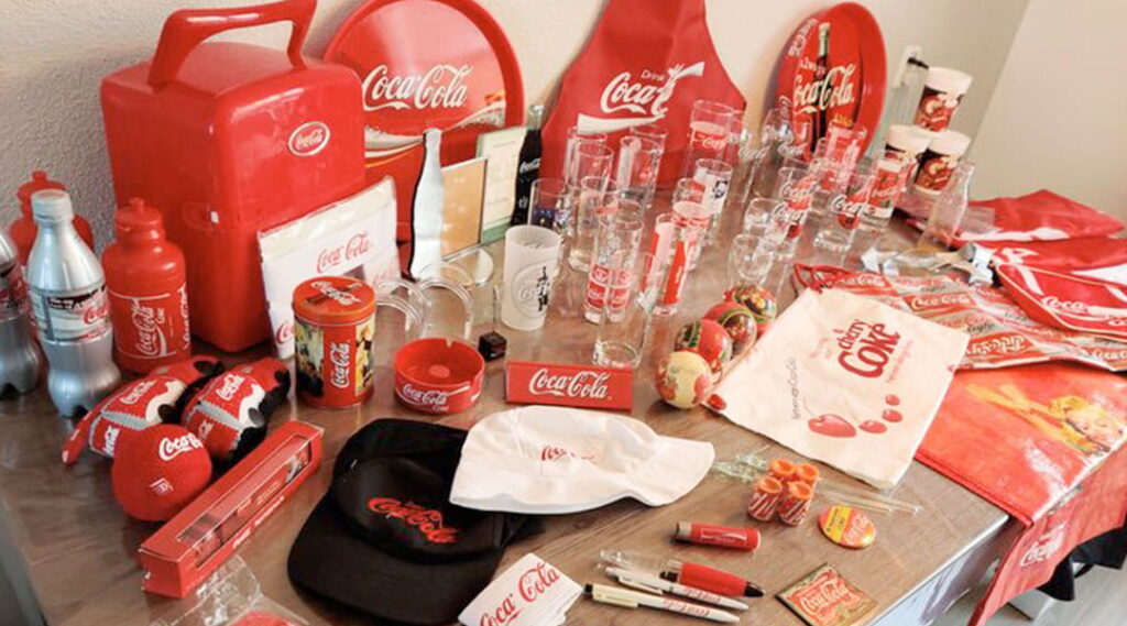 Objets publicitaires coca cola