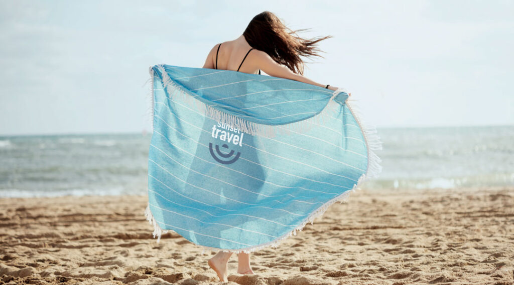 Serviette de plage personnalisée