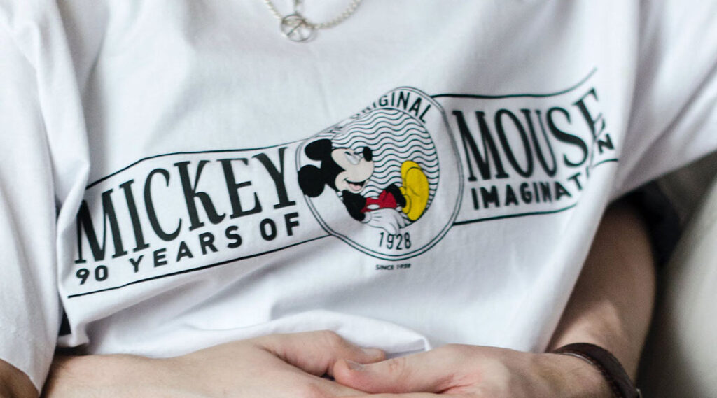 T-shirt personnalisé mickey mouse