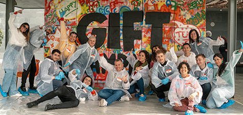 Équipe Gift Campaign lors d'activités d'entreprise
