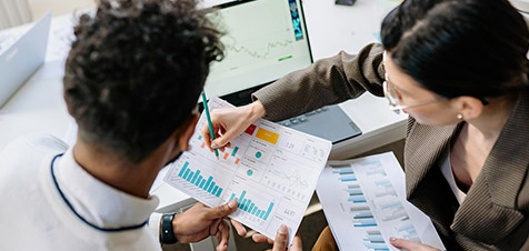 feuille pour le budget marketing