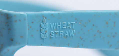 miniature logo en relief wheat straw
