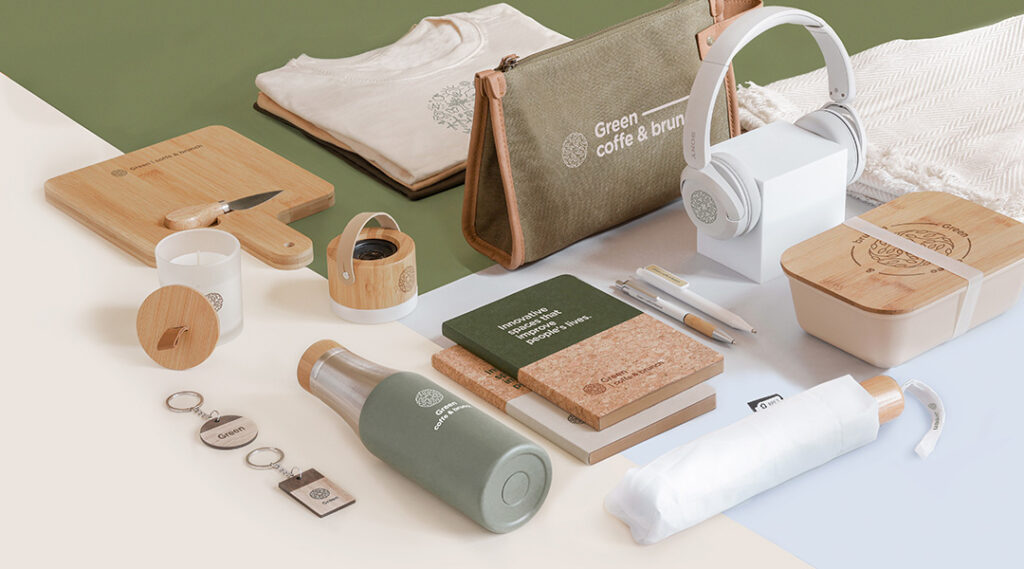 Goodies avec le logo d'entreprise comme cadeau d'affaire