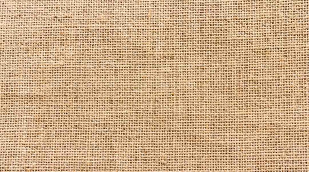 zoom sur matière en jute