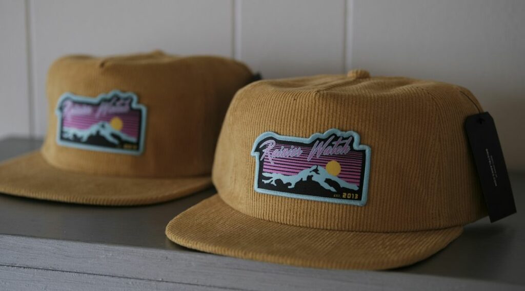 casquettes beiges en velours