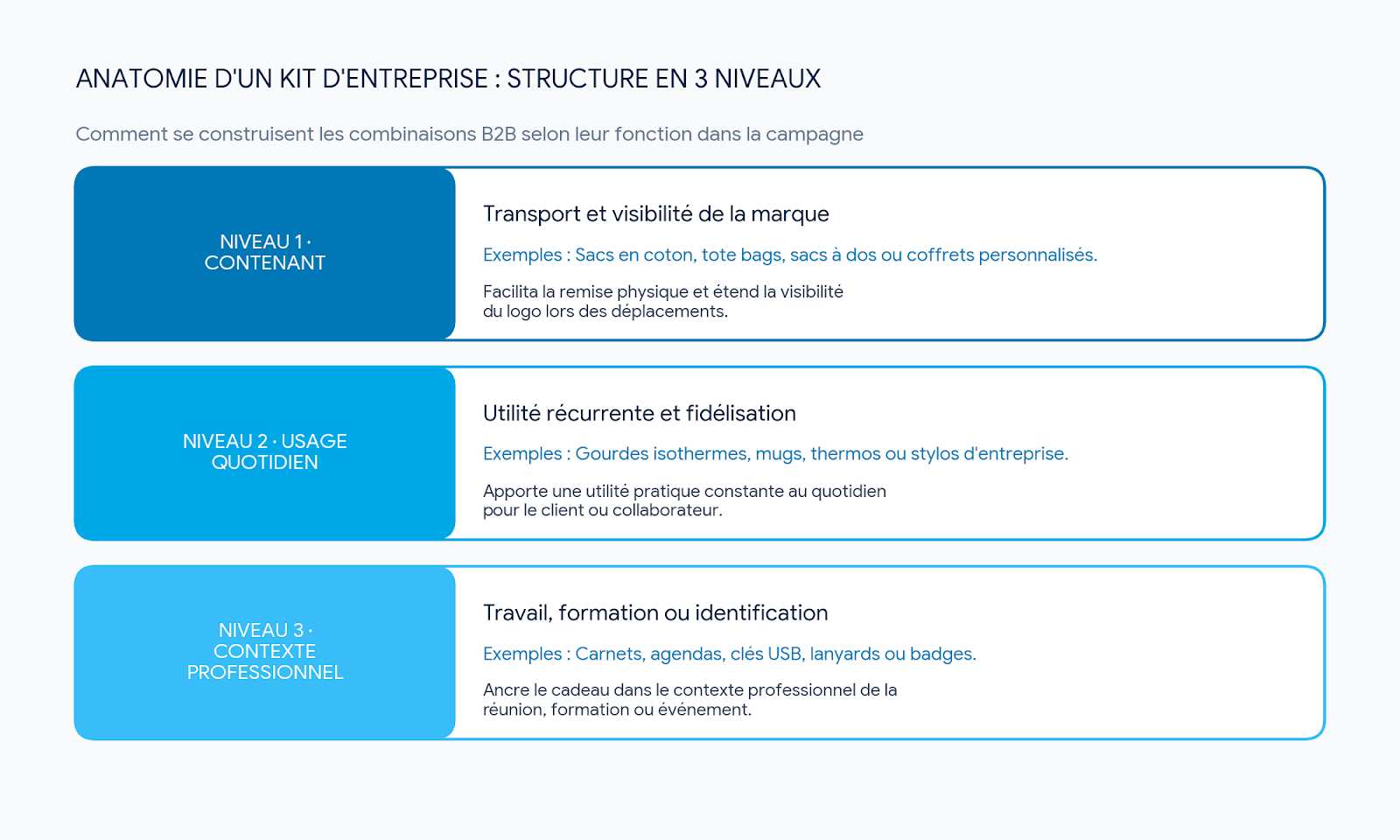 3 niveaux kit entreprise