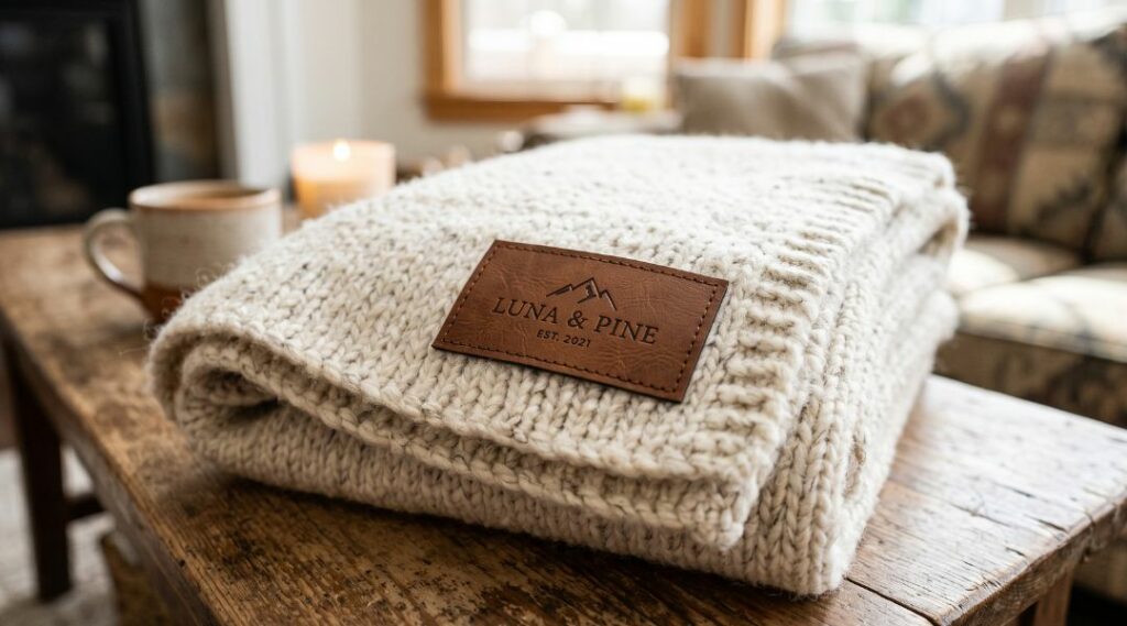 personnalisation sur un plaid