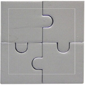Position de marquage puzzle front avec tampographie