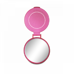 Position de marquage miroir maquillage intérieur avec tampographie