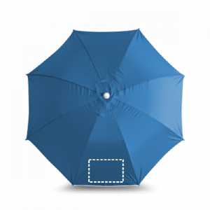 Position de marquage parasol pan 1 avec sérigraphie textile