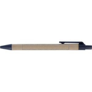 Sur le corps du stylo, côté droit
