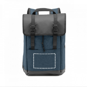 Sac à dos poche frontale centrale