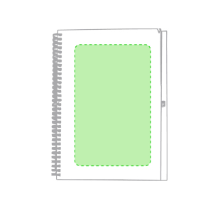 Sur la couverture du carnet