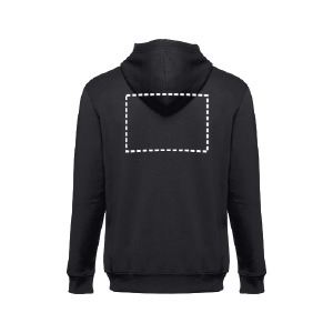 Sweat zip avec capuche poitrine