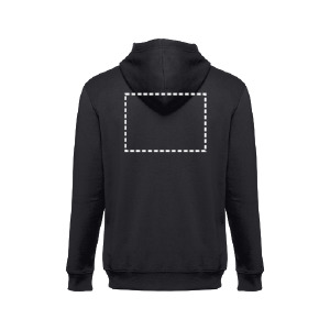 Sweat zip avec capuche dos