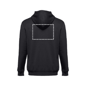 Sweat zip avec capuche dos