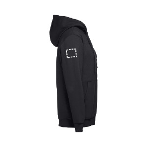 Sweat zip avec capuche manche