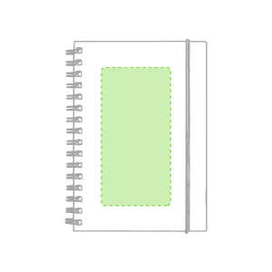 Sur la couverture du carnet
