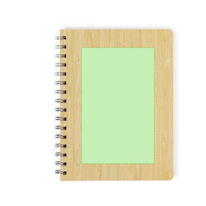 Sur la couverture du carnet