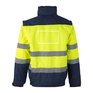 Manteau reflecteur dos