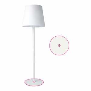 Sur la base de la lampe