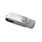 Clé USB personnalisable pas chère en caoutchouc de couleurs Techmate couleur gris