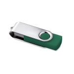 Clé USB personnalisable pas chère en caoutchouc de couleurs Techmate couleur vert