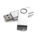 Clé USB personnalisable pas chère en caoutchouc de couleurs Techmate couleur argenté mat