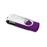 Clé USB personnalisable pas chère en caoutchouc de couleurs Techmate couleur violet