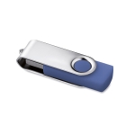Clé USB personnalisable pas chère en caoutchouc de couleurs Techmate couleur bleu roi