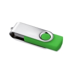 Clé USB personnalisable pas chère en caoutchouc de couleurs Techmate couleur vert clair