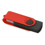 USB publicitaire avec clip de couleur et corps en caoutchouc Colorclip couleur rouge
