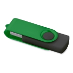 USB publicitaire avec clip de couleur et corps en caoutchouc Colorclip couleur vert