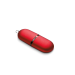 USB publicitaires économiques en forme de capsule Infocap couleur rouge
