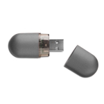USB publicitaires économiques en forme de capsule Infocap couleur titan