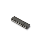 Clé USB pour publicité en plastique avec effet métallique Lineal Flash couleur noir