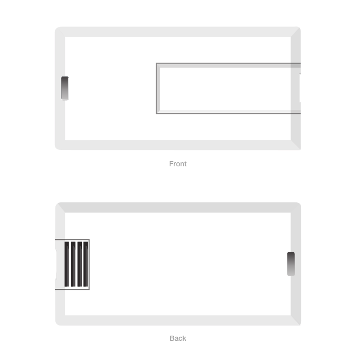 Carte USB personnalisée en forme de carte de petite taille USB Mini