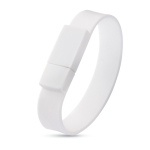 Bracelet USB personnalisé pour la publicité en silicone USB Classique couleur blanc
