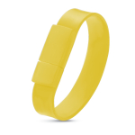 Bracelet USB personnalisé pour la publicité en silicone USB Classique couleur jaune