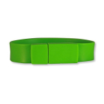 Bracelet USB personnalisé pour la publicité en silicone USB Classique couleur vert
