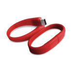 Bracelet USB Compact couleur rouge