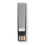 Clés USB plates personnalisées avec clip en métal Metalclip couleur noir