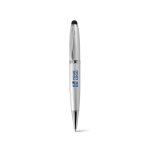 Stylo USB publicitaire pas cher à mine noire avec stylet Touch couleur argenté
